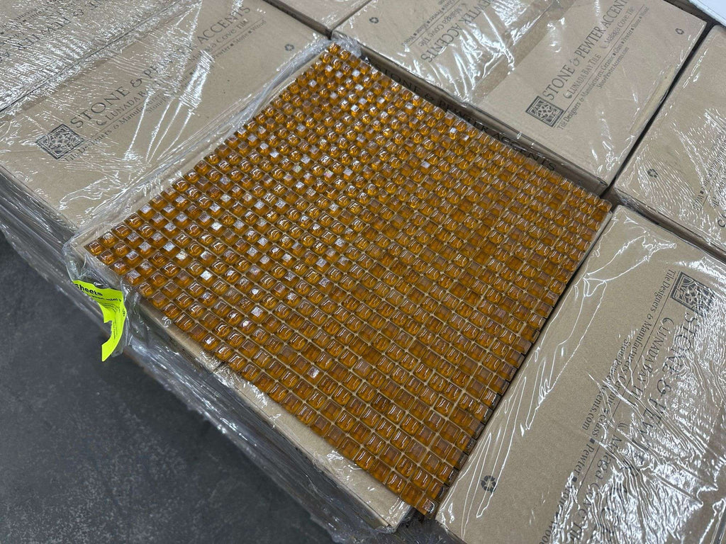 Apricot Mizumi Pearl Mini Mosaic Tile 12x12